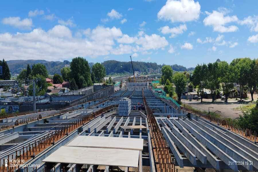 Obras en el Viaducto Chacabuco.